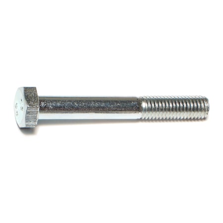 Midwest Fastener Class 8.8, M8-1.25 Hex Head Cap Screw, Zinc Plated Steel, 60 mm L, 25 PK 50451